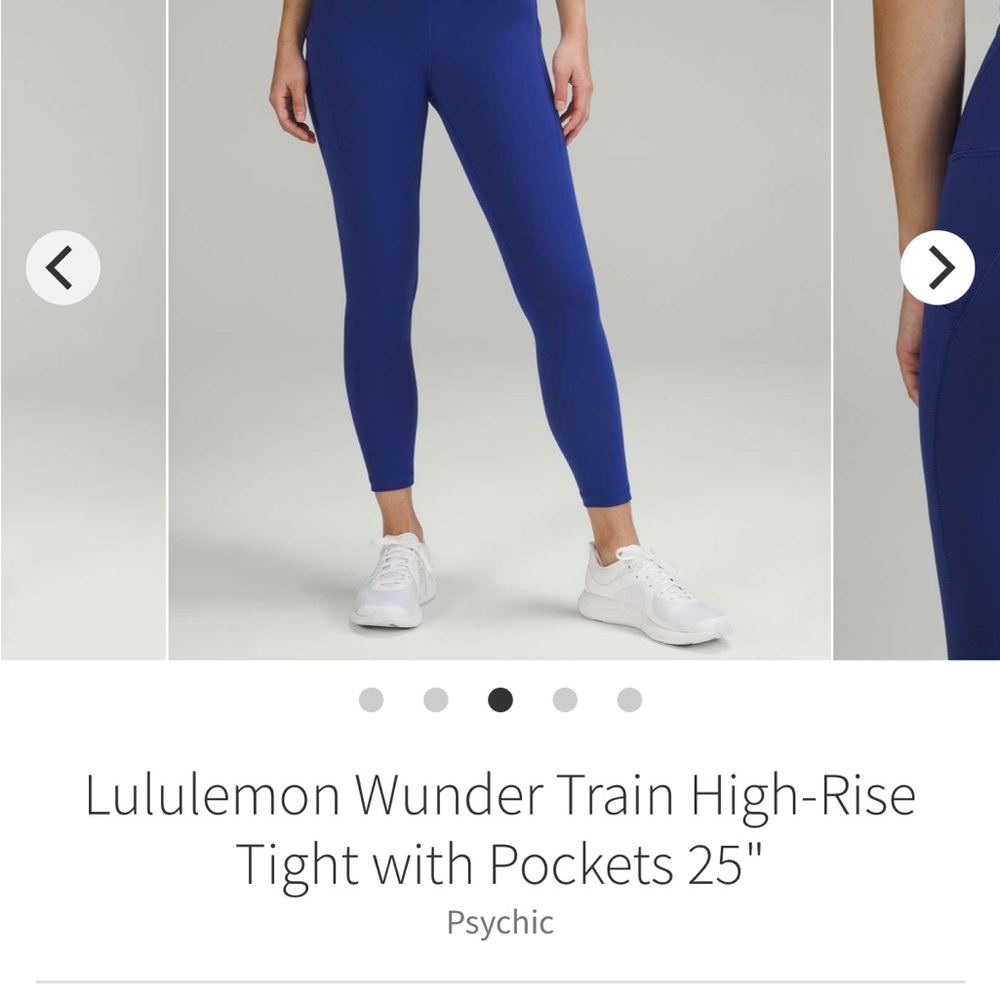 lululemon Wunder Train High-Rise tights with pockets 25”